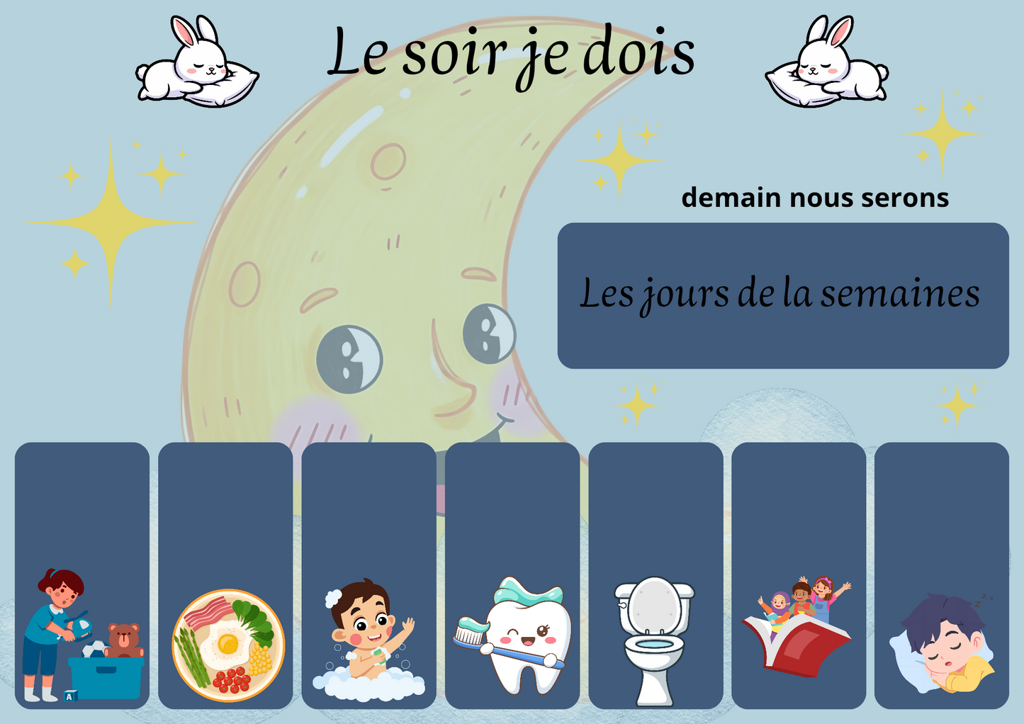 Ma routine du matin  et soir