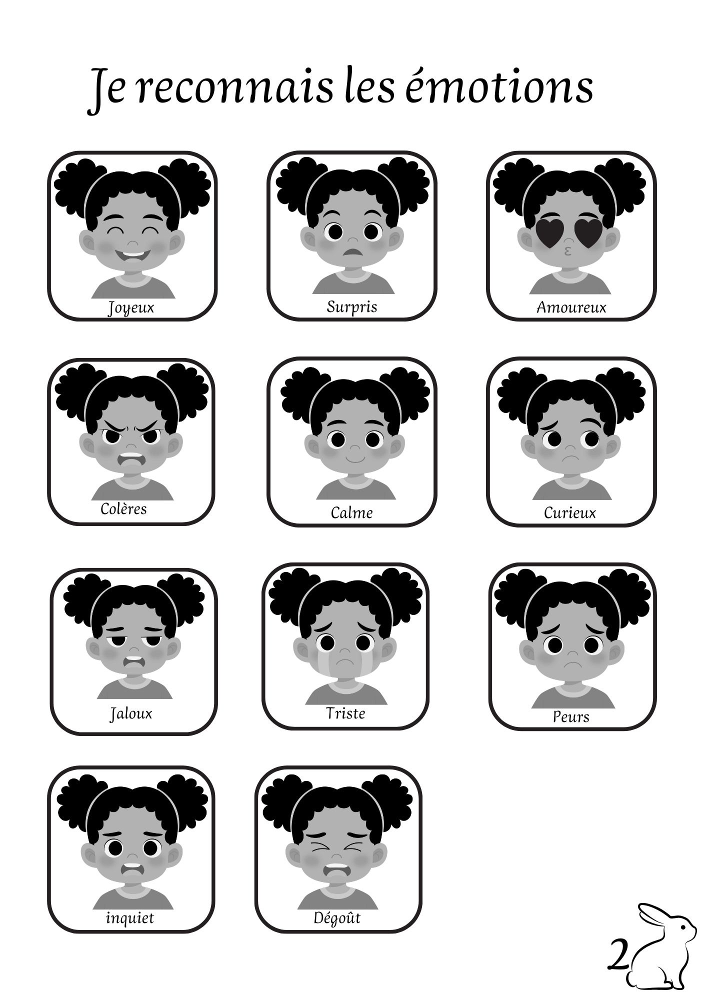 J’apprend les emotions