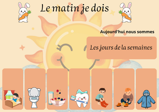 Ma routine du matin  et soir